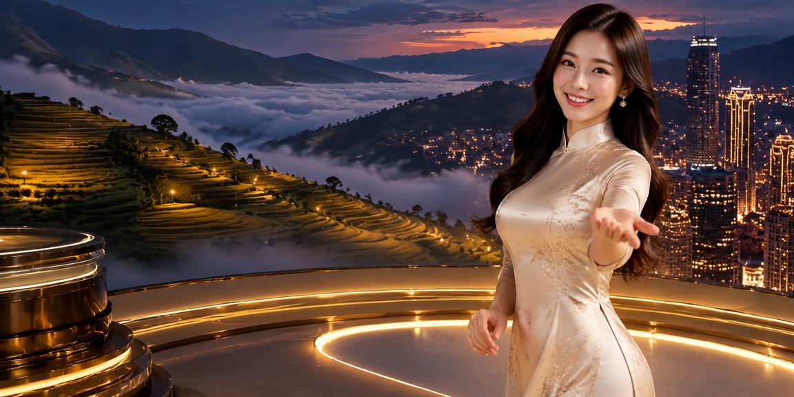 Phụ nữ mặc áo dài truyền thống Việt Nam tại Sa Pa, biểu tượng văn hóa bản địa trong trải nghiệm giải trí số